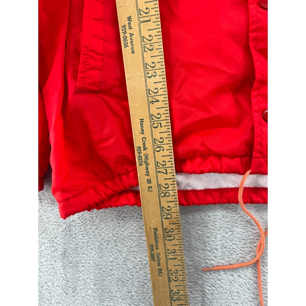 VTG Coachman by Windbreaker Jacket Mens Medium Georgia Bulldogs Red Button Snap - Picture 4 of 7